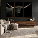Longhorn Cattle Wall Art Canvas Print – Framed Texas Ranch by MyGreatCanvas | Canvas Wall Art Prints | Photo Prints & Wall Decor