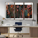 Modern Japanese Wall Art Canvas Print – Framed Abstract
