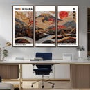 Mount Fuji Wall Art Canvas Print – Framed Abstract Mount