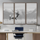 Elk Wildlife Wall Art Canvas Print – Framed Mountain Elk Art by MyGreatCanvas | Canvas Wall Art Prints | Photo Prints & Wall Decor