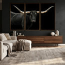 Texas Longhorn Wall Art Canvas Print – Framed Rustic Western by MyGreatCanvas | Canvas Wall Art Prints | Photo Prints & Wall Decor