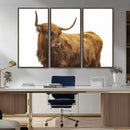 Highland Cow Wall Art Canvas Print – Framed Farmhouse Rustic by MyGreatCanvas | Canvas Wall Art Prints | Photo Prints & Wall Decor