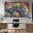 Tree Rings Wall Art Canvas Print – Framed Petrified Wood by MyGreatCanvas | Canvas Wall Art Prints | Photo Prints & Wall Decor