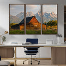 Rustic Barn Wall Art Canvas Print – Framed Grand Teton Park by MyGreatCanvas | Canvas Wall Art Prints | Photo Prints & Wall Decor