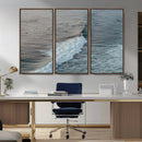 Ocean Waves Wall Art Canvas Print – Framed Coastal Serenity