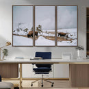 Bison Wildlife Wall Art Canvas Print – Framed Snowy Prairie by MyGreatCanvas | Canvas Wall Art Prints | Photo Prints & Wall Decor