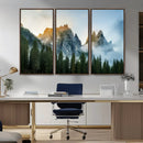 Wilderness Wall Art Canvas Print – Misty Forest Nature