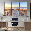 Ocean Sunset Wall Art Canvas Print – Nautical Beach