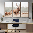 Rustic Nature Wall Art Canvas Print – Stag Woodland Framed by MyGreatCanvas | Canvas Wall Art Prints | Photo Prints & Wall Decor