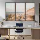 Beach Landscape Wall Art Canvas Print – Framed Sand Dune