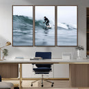 Surfer on Wave Wall Art Canvas Print – Framed Ocean by MyGreatCanvas | Canvas Wall Art Prints | Photo Prints & Wall Decor