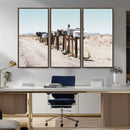 Desert Mailboxes Canvas Print – Framed Minimal Western by MyGreatCanvas | Canvas Wall Art Prints | Photo Prints & Wall Decor