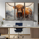 Scottish Highland Wall Art Canvas Print, Framed Longhorn Art by MyGreatCanvas | Canvas Wall Art Prints | Photo Prints & Wall Decor