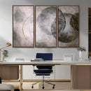 Abstract Grey Gold Wall Art – Modern Geometric Canvas by MyGreatCanvas | Canvas Wall Art Prints | Photo Prints & Wall Decor