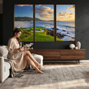 Pebble Beach Golf Links Wall Art Canvas Print – Iconic