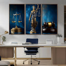 Lady Justice Wall Art Canvas Print – Elegant Gold Legal by MyGreatCanvas | Canvas Wall Art Prints | Photo Prints & Wall Decor