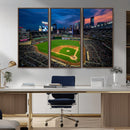 Target Field Wall Art Canvas Print – Baseball Stadium Scene, by MyGreatCanvas | Canvas Wall Art Prints | Photo Prints & Wall Decor