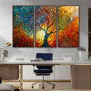 Yggdrasil Tree of Life Mosaic Stained Glass Wall Art, Tree