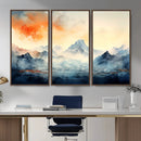 Warm Clouds Abstract Mountain Wall Art, Modern Landscape by MyGreatCanvas | Canvas Wall Art Prints | Photo Prints & Wall Decor