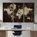 Vibrant Watercolor World Map Wall Art – Stunning Multicolor by MyGreatCanvas | Canvas Wall Art Prints | Photo Prints & Wall Decor