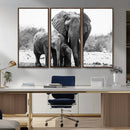 Elephant Family Africa Wall Art Canvas Print by MyGreatCanvas | Canvas Wall Art Prints | Photo Prints & Wall Decor