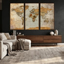 World Map Canvas Print – Detailed Map of the World Wall Art by MyGreatCanvas | Canvas Wall Art Prints | Photo Prints & Wall Decor
