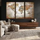 Vibrant Watercolor World Map Canvas Wall Art – Framed Travel by MyGreatCanvas | Canvas Wall Art Prints | Photo Prints & Wall Decor