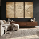 Colorful Watercolor World Map Canvas Wall Art – Framed by MyGreatCanvas | Canvas Wall Art Prints | Photo Prints & Wall Decor