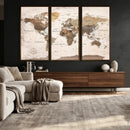 World Map Canvas Print – Framed Travel Map Wall Art for by MyGreatCanvas | Canvas Wall Art Prints | Photo Prints & Wall Decor