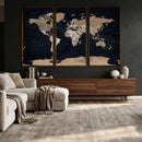 Grunge Wall Art World Map Canvas Print by MyGreatCanvas | Canvas Wall Art Prints | Photo Prints & Wall Decor