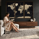 World Map Wall Art Print – Detailed Map of the World Wall