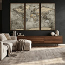 World Map Canvas Print – Detailed Map of the World Wall Art