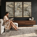 World Map Canvas Print – Detailed Map of the World Wall Art