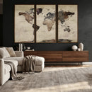 World Map Canvas Print – Detailed Map of the World Adventure by MyGreatCanvas | Canvas Wall Art Prints | Photo Prints & Wall Decor