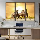 Wild Horses Wall Art Canvas Print – Framed Galloping Herd by MyGreatCanvas | Canvas Wall Art Prints | Photo Prints & Wall Decor