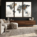 World Map Wall Art Canvas Print for Office Wall Decor by MyGreatCanvas | Canvas Wall Art Prints | Photo Prints & Wall Decor