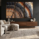 Abstract Tree Ring Wall Art Print – Natural Rustic Wood by MyGreatCanvas | Canvas Wall Art Prints | Photo Prints & Wall Decor