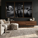 Boston Wall Art Canvas Print, Boston City Downtown Night by MyGreatCanvas | Canvas Wall Art Prints | Photo Prints & Wall Decor