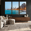 Chicago Wall Art Canvas Print, Chicago City Downtown Night by MyGreatCanvas | Canvas Wall Art Prints | Photo Prints & Wall Decor