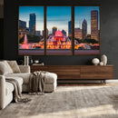 Chicago Wall Art Canvas Print - Chicago City Downtown Night by MyGreatCanvas | Canvas Wall Art Prints | Photo Prints & Wall Decor