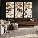 Large Longhorn Wall Art Canvas Print - Abstract Cow Animal by MyGreatCanvas | Canvas Wall Art Prints | Photo Prints & Wall Decor