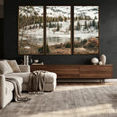 Snowy Mountain Landscape Wall Art Canvas Print, Alpine Pine by MyGreatCanvas | Canvas Wall Art Prints | Photo Prints & Wall Decor