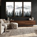 Misty Pine Forest Mountain Landscape Wall Art Canvas Print by MyGreatCanvas | Canvas Wall Art Prints | Photo Prints & Wall Decor