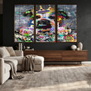 Graffiti Dog Wall Art Decor for Teen Bedroom - Abstract by MyGreatCanvas | Canvas Wall Art Prints | Photo Prints & Wall Decor