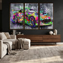 Graffiti Sports Car Street Art Wall Art Canvas Print, by MyGreatCanvas | Canvas Wall Art Prints | Photo Prints & Wall Decor
