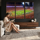 Clemson Football Stadium Wall Art Canvas Print, College