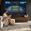 Detroit Lions Stadium Wall Art Canvas Print, Football Field