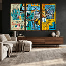 Basquiat Style Bird Bull Graffiti Wall Art Canvas Print, by MyGreatCanvas | Canvas Wall Art Prints | Photo Prints & Wall Decor