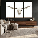 Longhorn Skull Wall Art Canvas Print – Rustic Western by MyGreatCanvas | Canvas Wall Art Prints | Photo Prints & Wall Decor