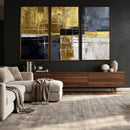 Gold Navy Abstract Wall Art Canvas Print, Modern Luxury by MyGreatCanvas | Canvas Wall Art Prints | Photo Prints & Wall Decor